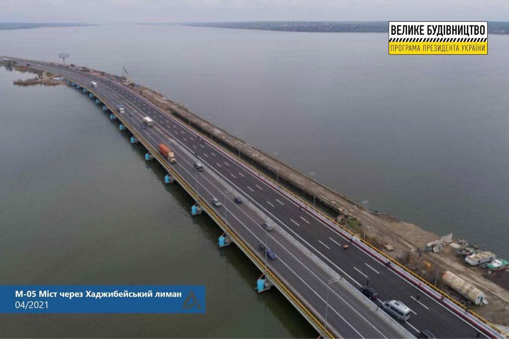 Стаття Мост через Хаджибейский лиман официально открыли. Фото Ранкове місто. Крим