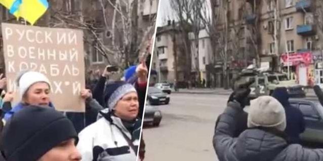 Стаття В Мелитополе проходит масштабный митинг против оккупантов Ранкове місто. Крим
