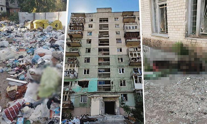 Стаття «руському миру» у Сєвєродонецьку не раді навіть «почекуни»: трупи, гори сміття, захмарні ціни. Фото Утренний город. Крим